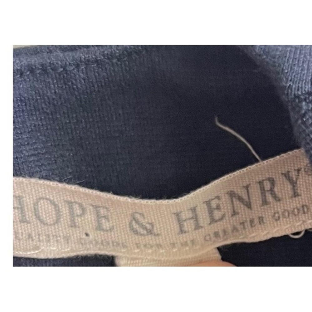 Hope & Henry Girls Navy Blue Quilted Dress with Elbow Patches Size 4 - Picture 6 of 8
